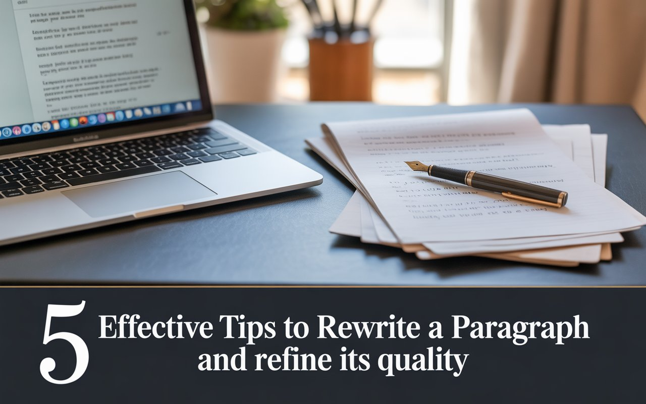 5 Effective Tips to Rewrite A Paragraph and Refine Its Quality featured image