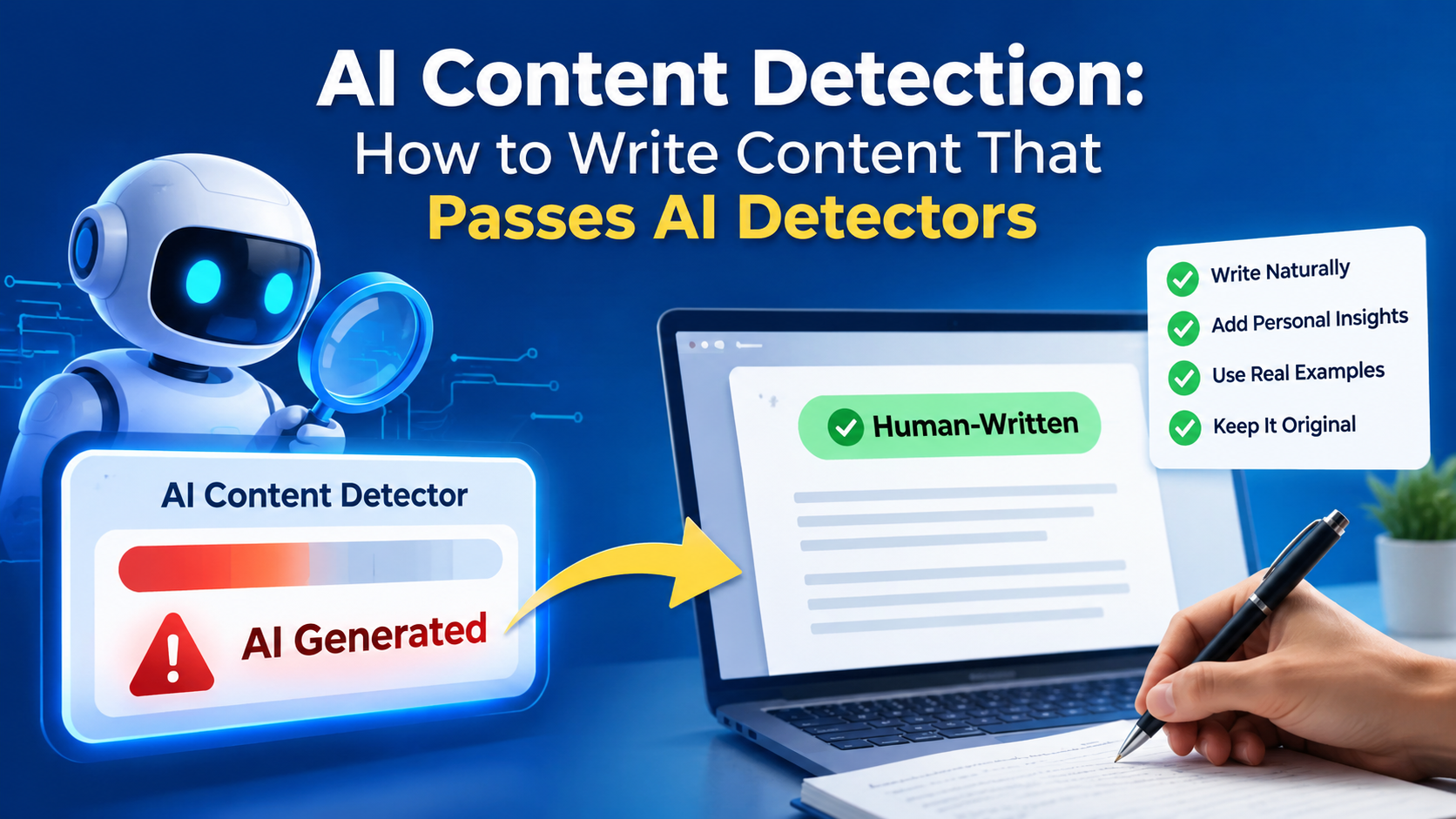 AI Content Detection: How to Write Content That Passes AI Detectors featured image