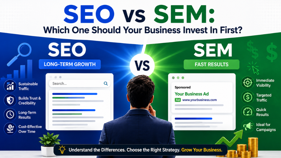 SEO vs SEM: Which One Should Your Business Invest In First? featured image