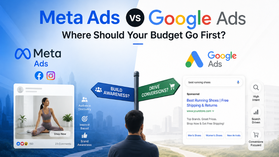 Meta Ads vs Google Ads: Where Should Your Budget Go First? featured image