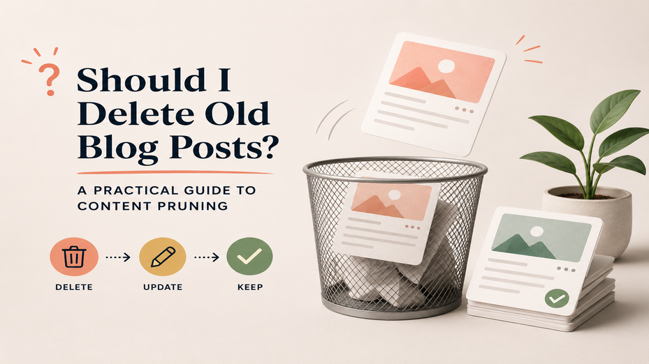 Should I Delete Old Blog Posts? A Practical Guide to Content Pruning featured image