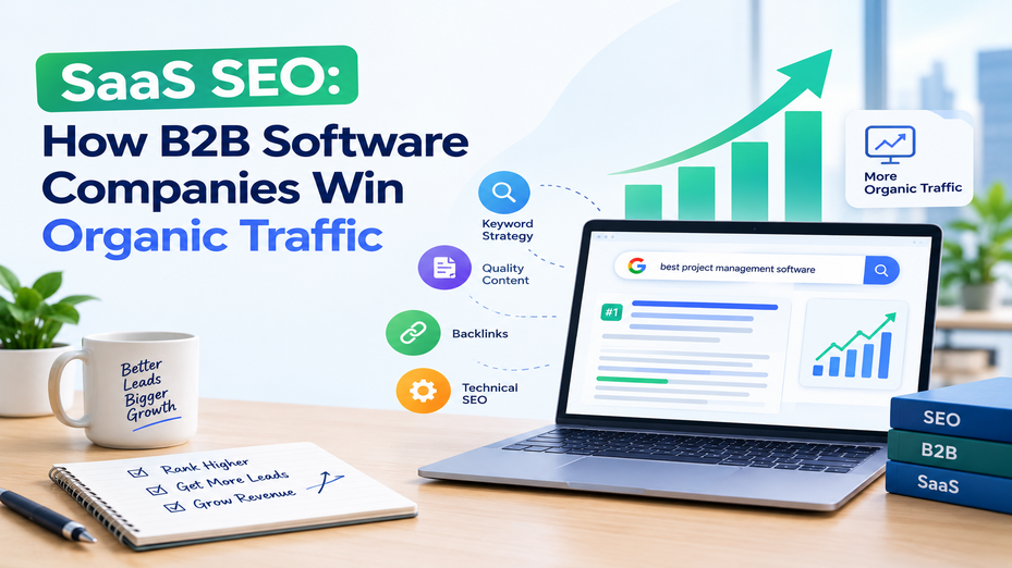 SaaS SEO: How B2B software companies win organic traffic featured image