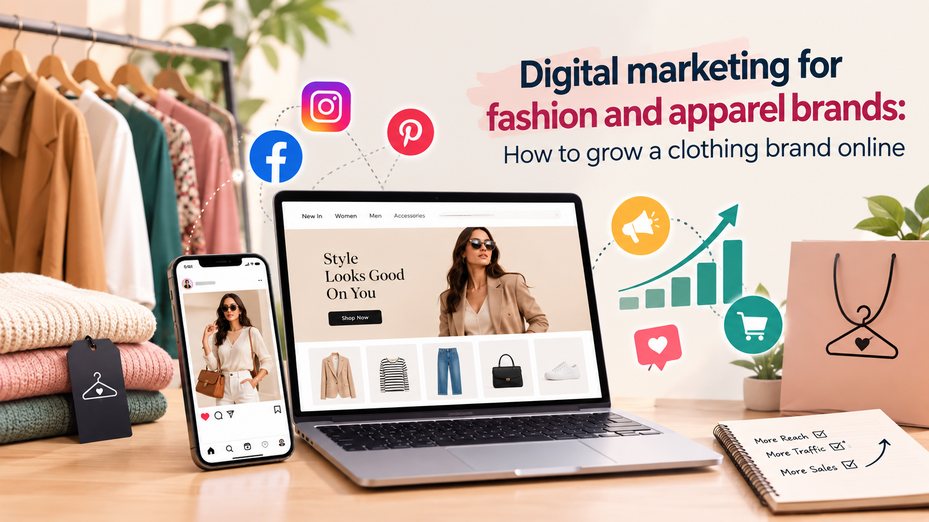Digital marketing for fashion and apparel brands: How to grow a clothing brand online featured image