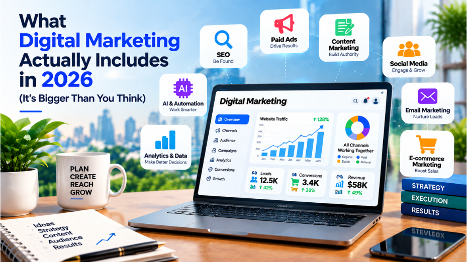 What Digital Marketing Actually Includes in 2026 (It's Bigger Than You Think) featured image