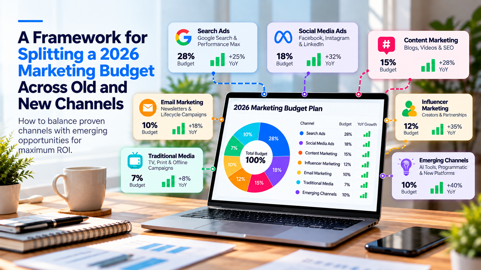 A Framework for Splitting a 2026 Marketing Budget Across Old and New Channels featured image