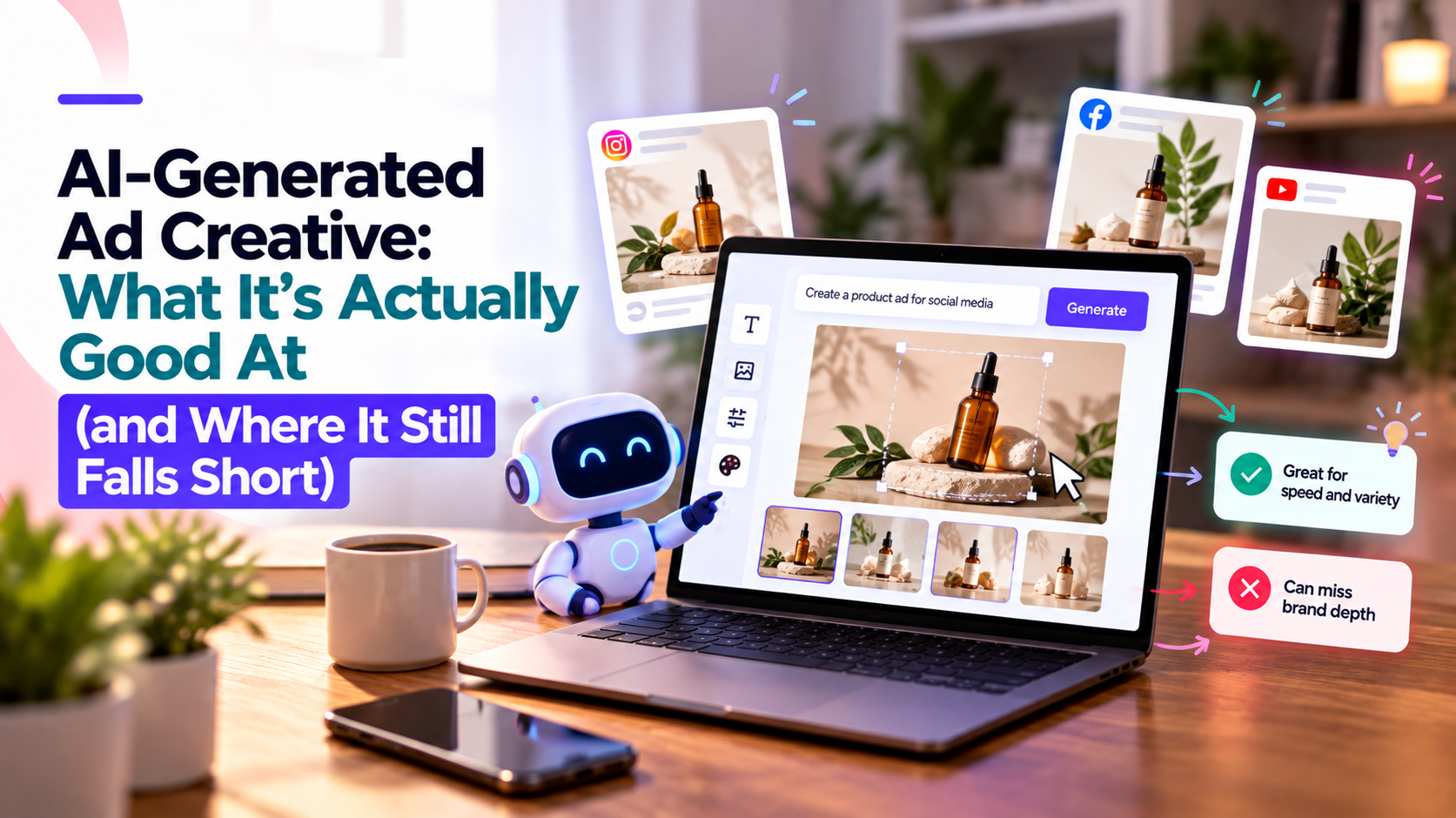 AI-Generated Ad Creative: What It's Actually Good At (and Where It Still Falls Short) featured image